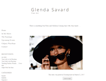 Tablet Screenshot of glendasavard.com